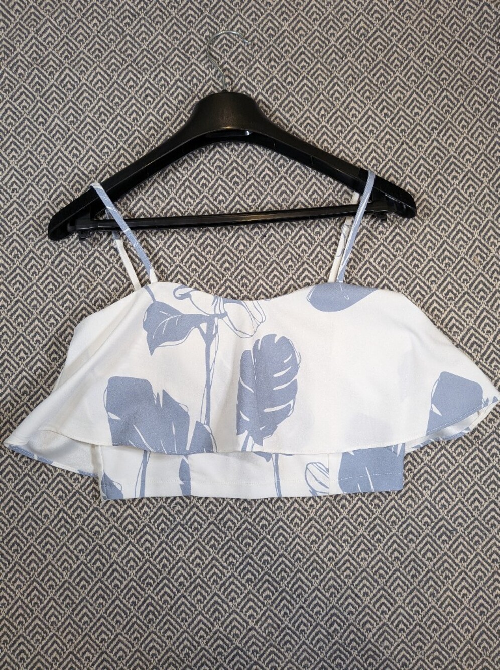 L’Atiste by Amy Blue White Floral Bustier Crop Top